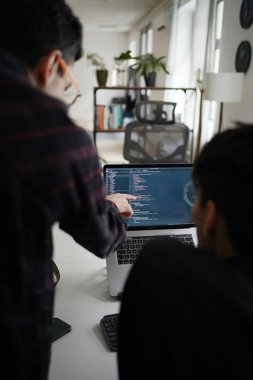 team coding together